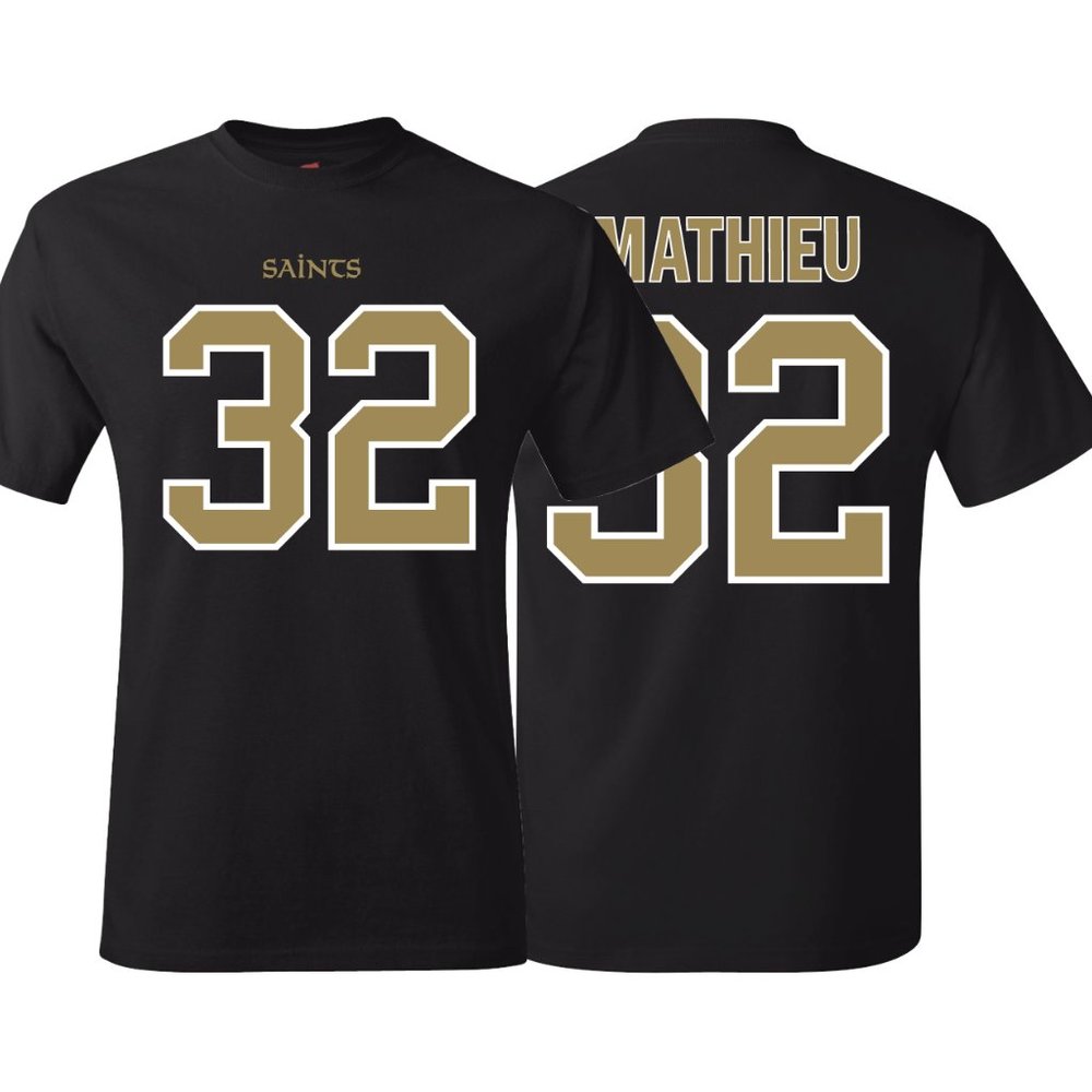New Orleans Saints Tyrann Mathieu Jersey T-Shirt